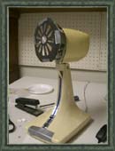 Paper plate attached to modified fan